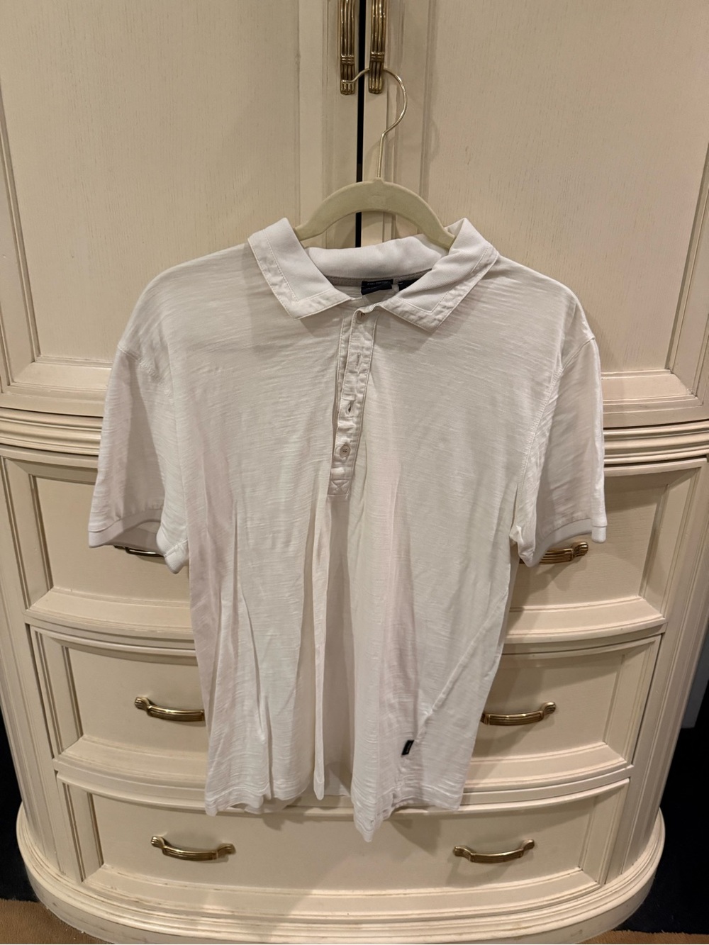Hugo Boss White Short-Sleeve Polo Shirt